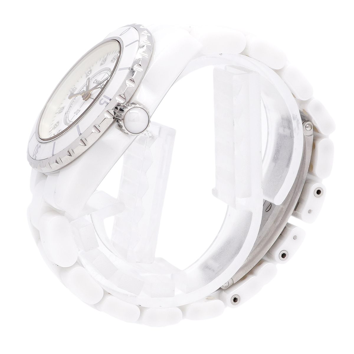 Chanel 12P Diamond White Dial Watch — view 2