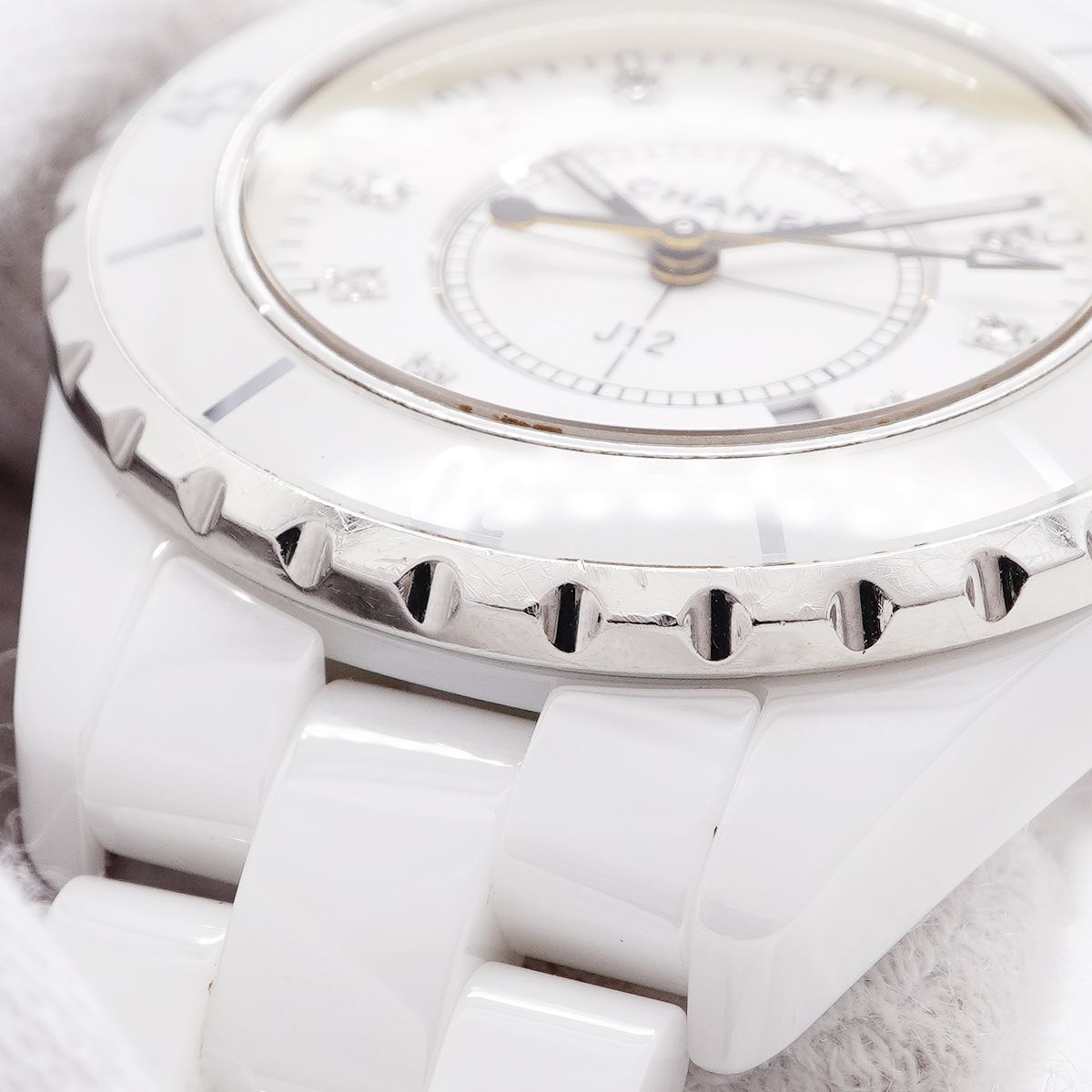 Chanel 12P Diamond White Dial Watch — view 7