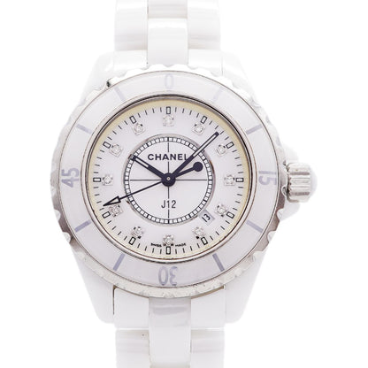 Chanel 12P Diamond White Dial Watch