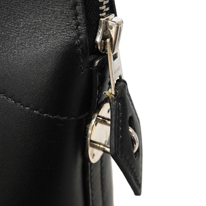 Hermes Handbag Bolide 31 Box Calf Black Silver 2-Way Bag — view 8