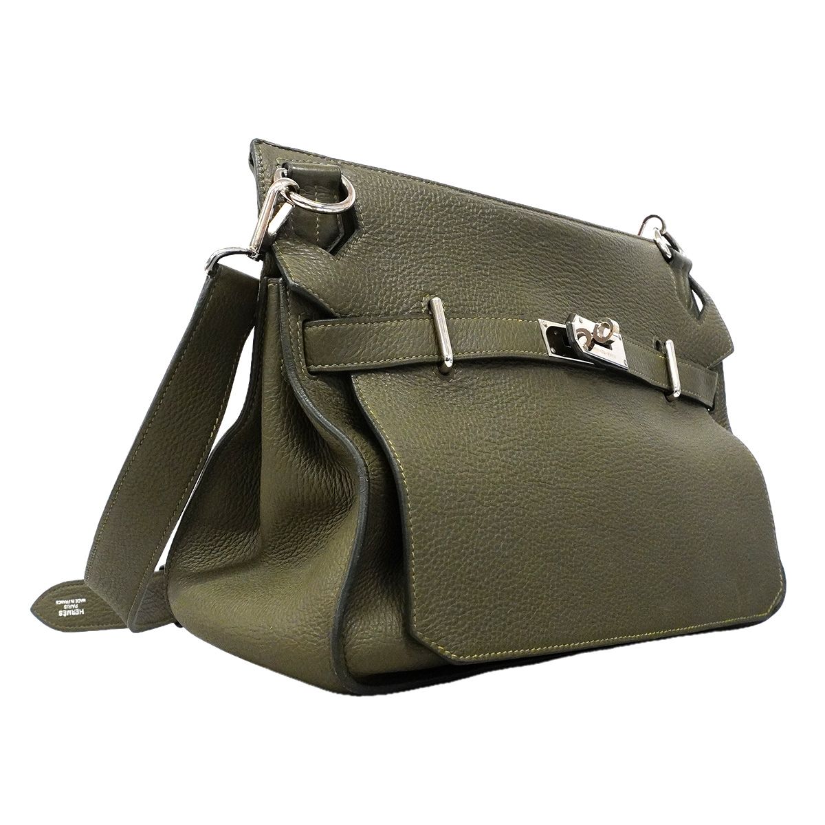 Hermes Shoulder Bag Jypsiere 34 Taurillon Clemence Canopi Silver — view 2