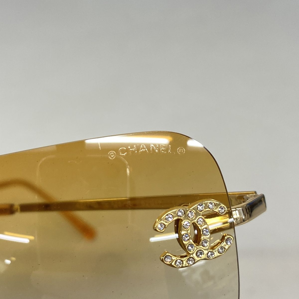 Chanel Sunglasses Acetate Brown Gold Eyewear — view 6