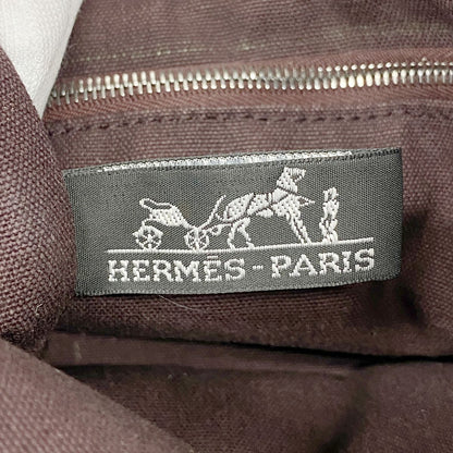 Hermes Tote Bag Fourre Tout PM Canvas Brown Silver — view 5
