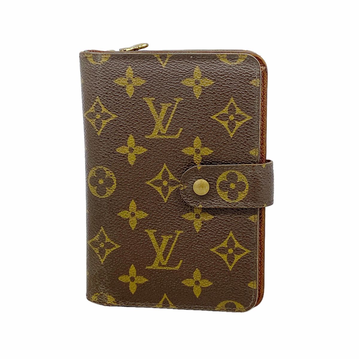 Louis Vuitton Wallet Monogram Porte Papier Zip Brown