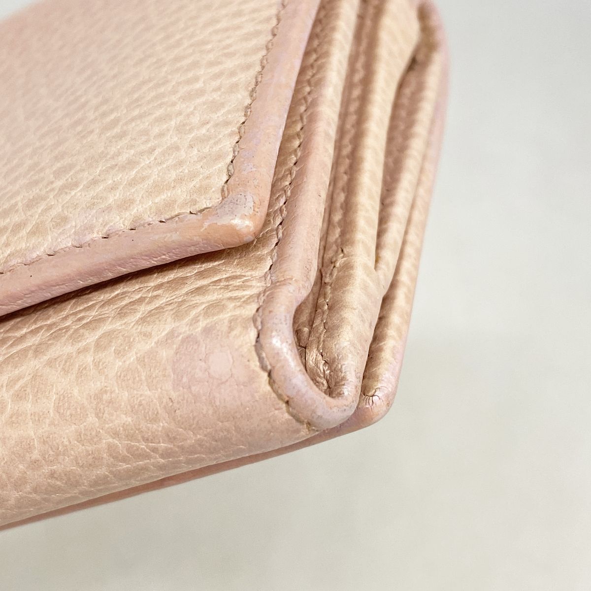 Gucci Trifold Wallet GG Marmont Leather Pink Gold — view 5