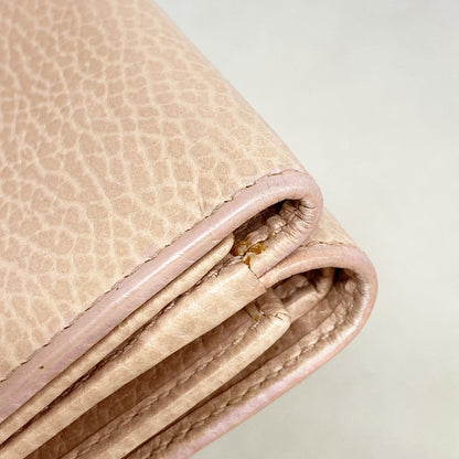 Gucci Trifold Wallet GG Marmont Leather Pink Gold — view 6