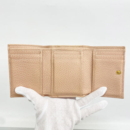 Gucci Trifold Wallet GG Marmont Leather Pink Gold — view 3
