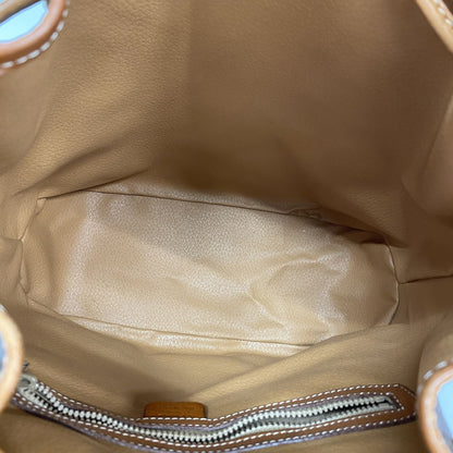 Celine Shoulder Bag Macadam Brown Gold — view 4