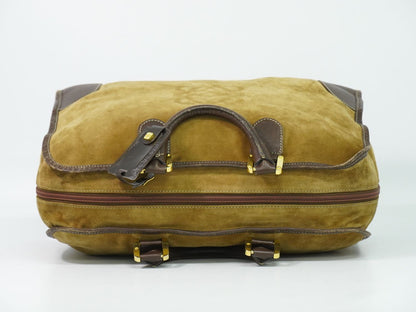 Loewe Amazona 40 Anagram Boston Bag Suede Leather Beige — view 5
