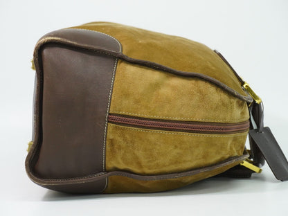 Loewe Amazona 40 Anagram Boston Bag Suede Leather Beige — view 4