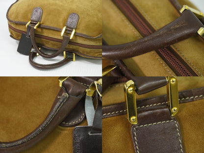 Loewe Amazona 40 Anagram Boston Bag Suede Leather Beige — view 6