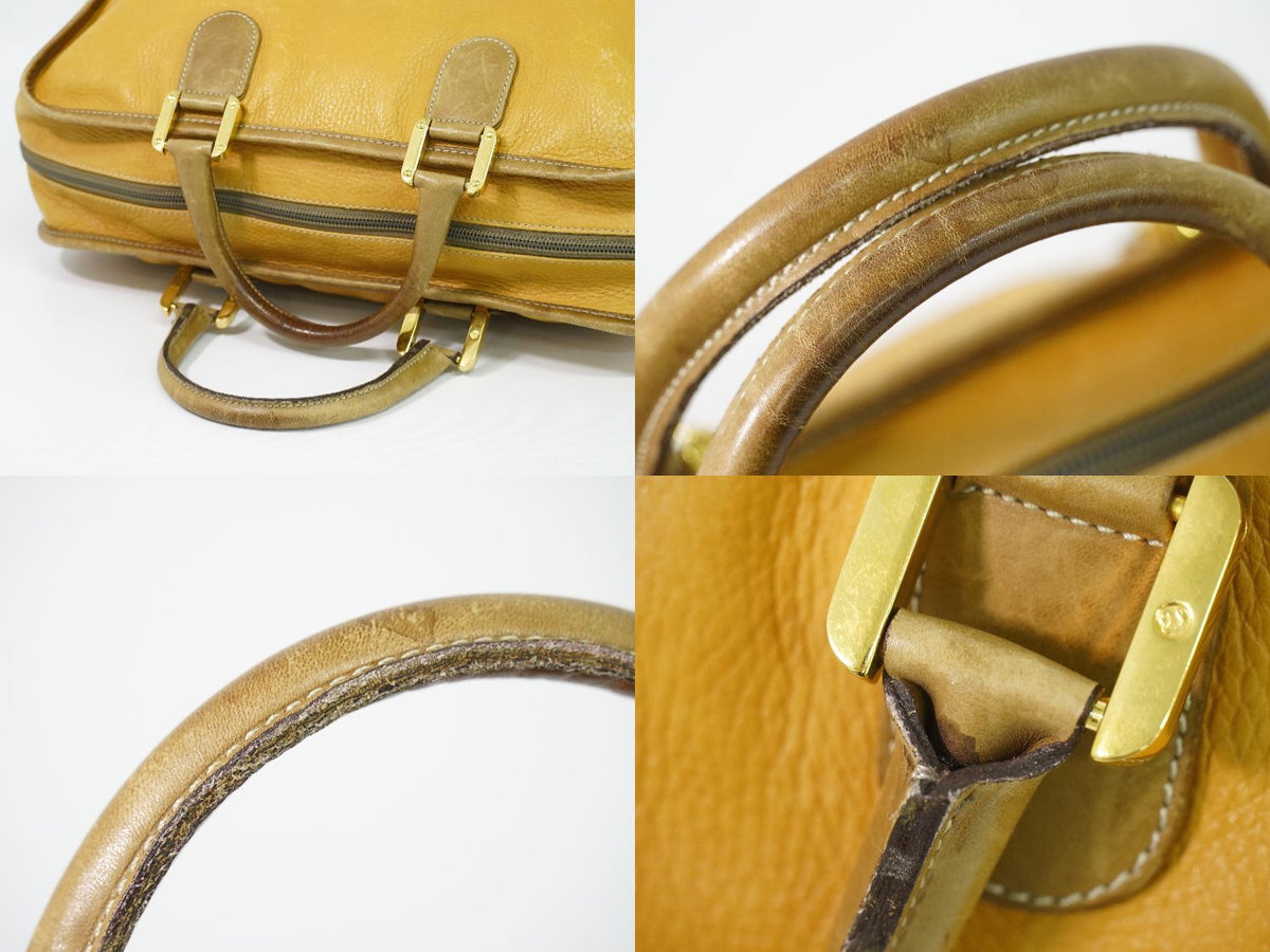 Loewe Amazona 40 Anagram Boston Bag Leather Yellow — view 6