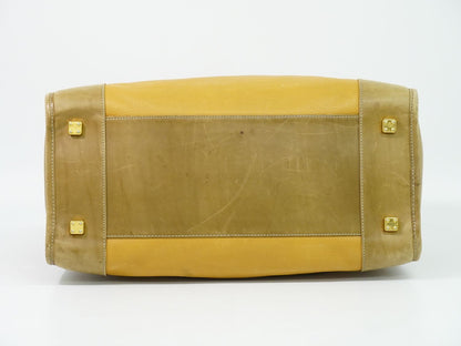 Loewe Amazona 40 Anagram Boston Bag Leather Yellow — view 3