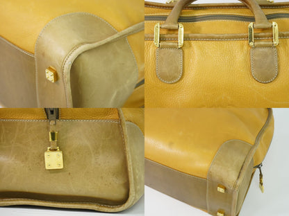 Loewe Amazona 40 Anagram Boston Bag Leather Yellow — view 7