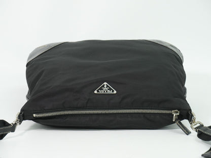 Prada Nylon Shoulder Bag Pochette Black — view 5