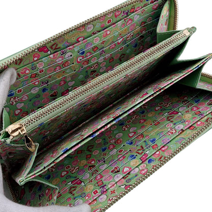 Louis Vuitton Zippy Wallet Monogram Vernis Gummy Apple Green Zip Around Patent — view 4