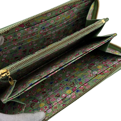Louis Vuitton Zippy Wallet Monogram Vernis Gummy Apple Green Zip Around Patent — view 5
