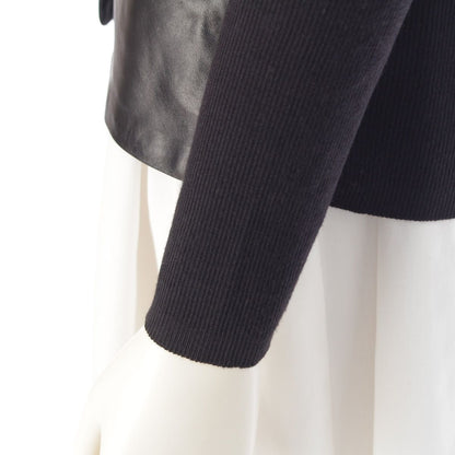 Gucci Archive Silk Wool Front Panel Contrast Knit Blouse Shirt Long Sleeve — view 6