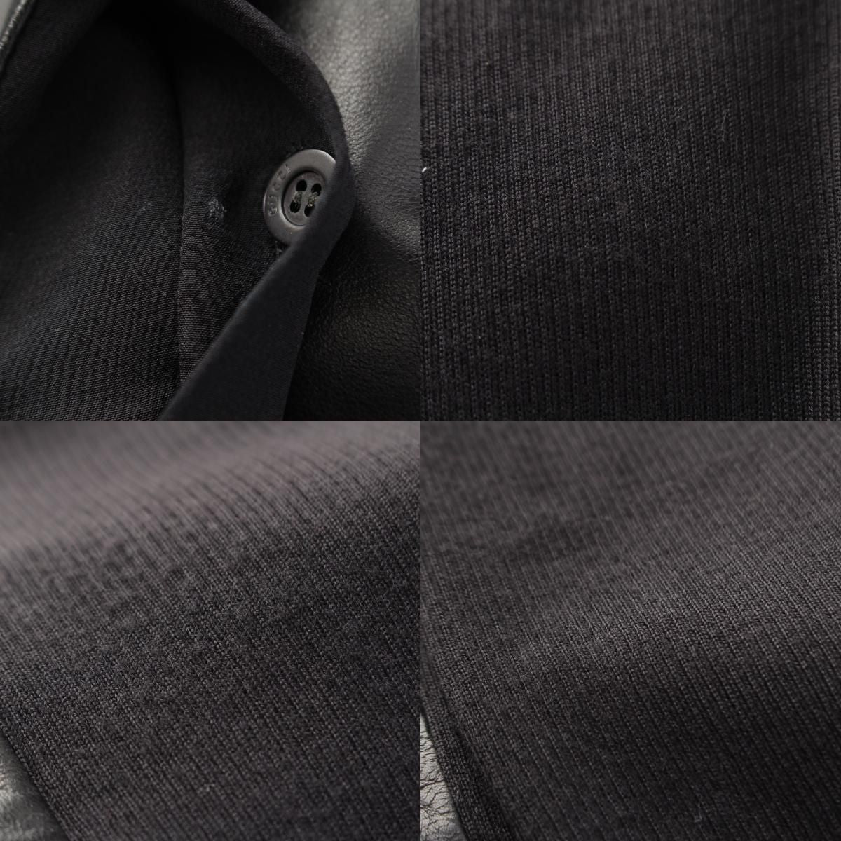 Gucci Archive Silk Wool Front Panel Contrast Knit Blouse Shirt Long Sleeve — view 8
