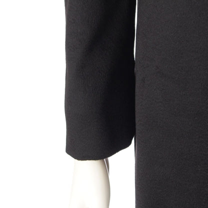 Prada Cashmere Hiyo Collarless Long Coat Black 36 — view 6