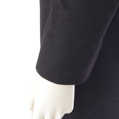 Prada Cashmere Hiyo Collarless Long Coat Black 36 — view 7
