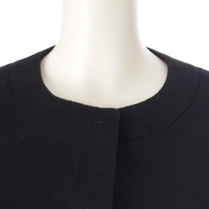 Prada Cashmere Hiyo Collarless Long Coat Black 36 — view 5