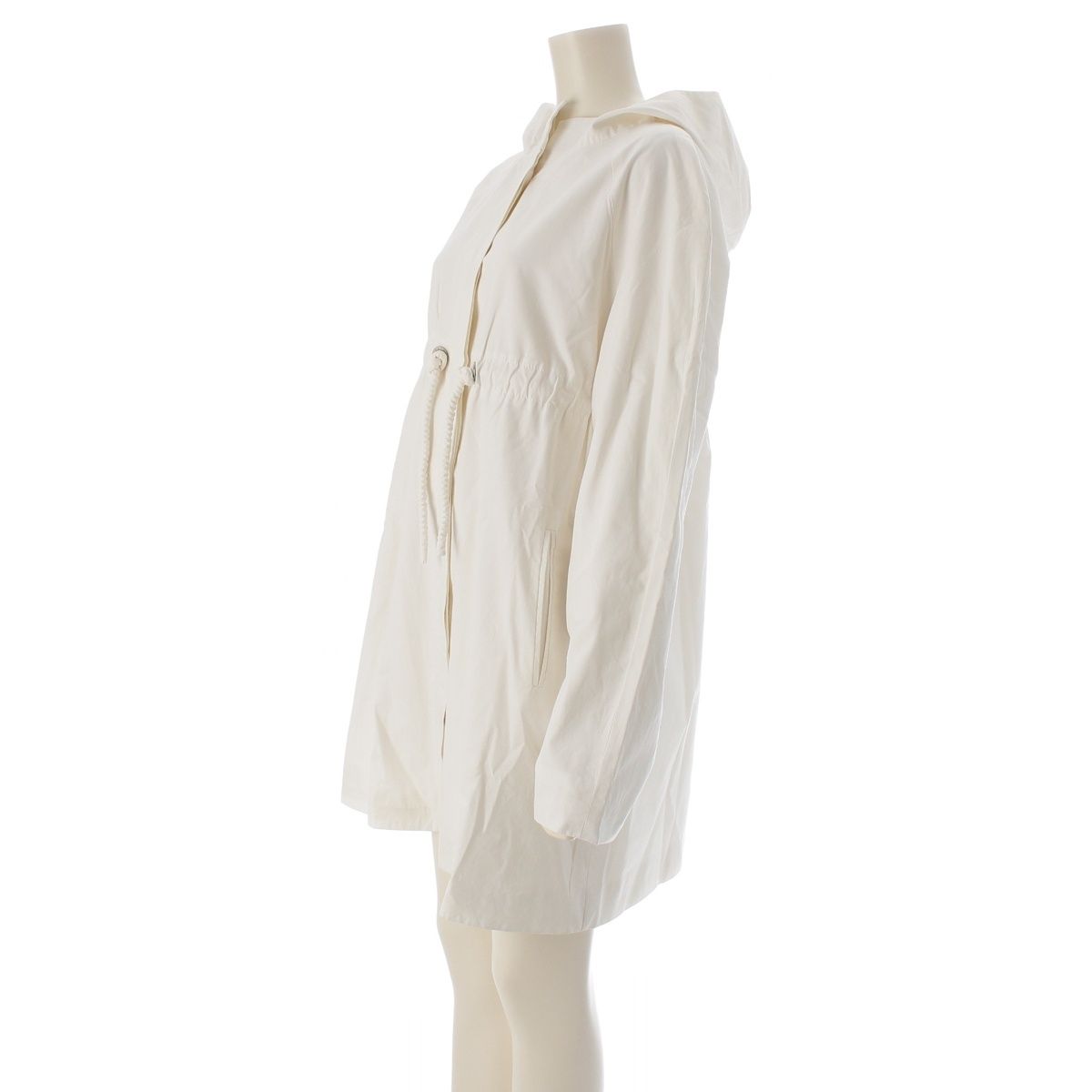 Celine Cotton Surgical Mod Coat Vintage White 40 — view 2