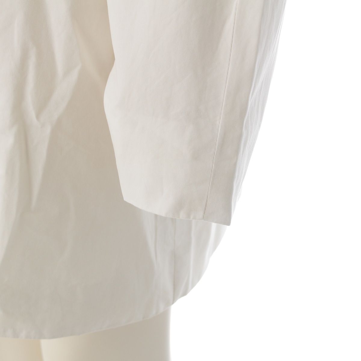 Celine Cotton Surgical Mod Coat Vintage White 40 — view 7