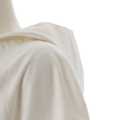 Celine Cotton Surgical Mod Coat Vintage White 40 — view 6