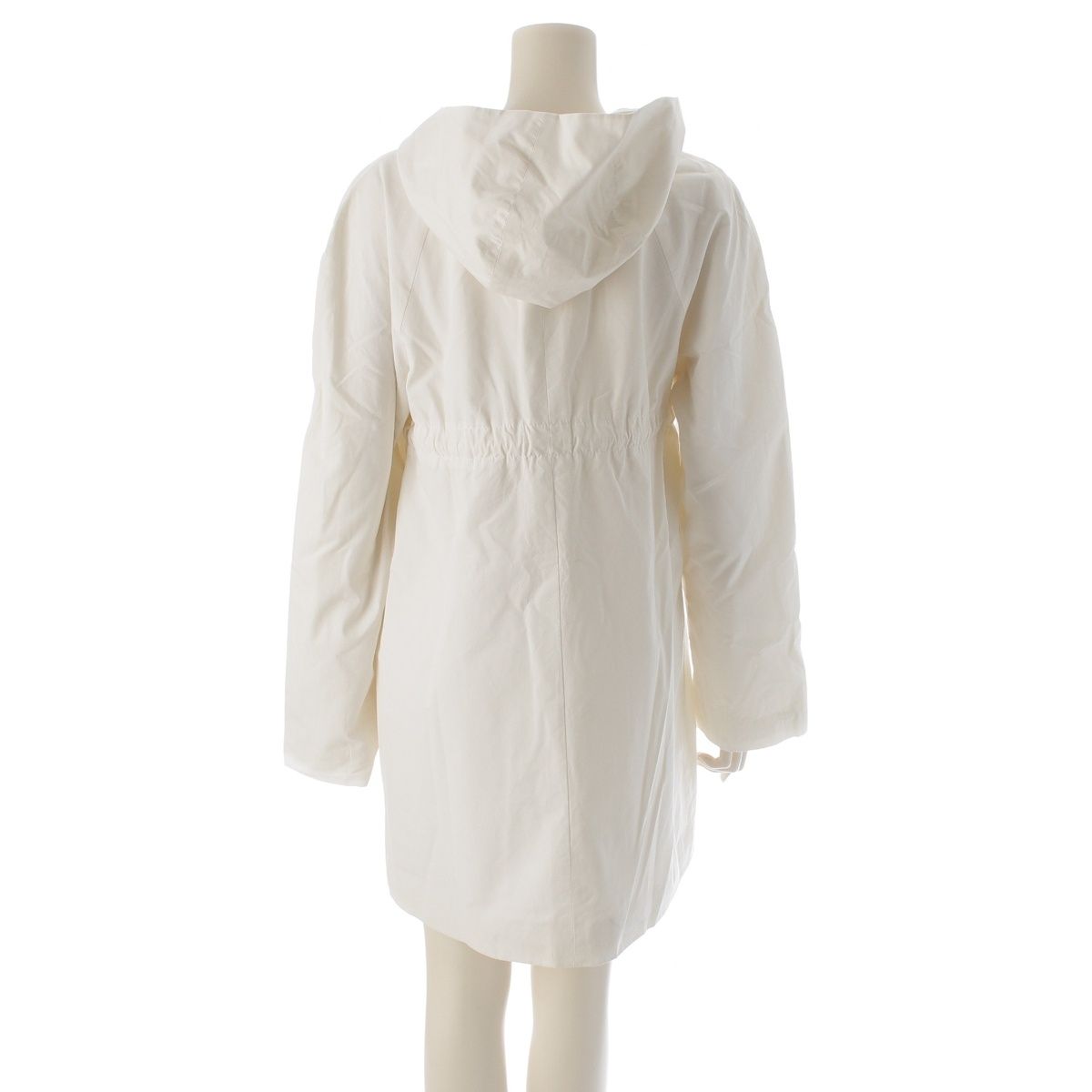 Celine Cotton Surgical Mod Coat Vintage White 40 — view 4