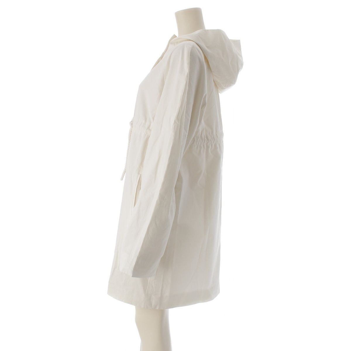 Celine Cotton Surgical Mod Coat Vintage White 40 — view 3