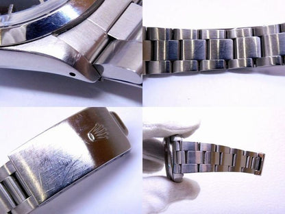 Rolex Oyster Date Precision Manual Wind Watch Stainless Steel Black Dial Vintage — view 5