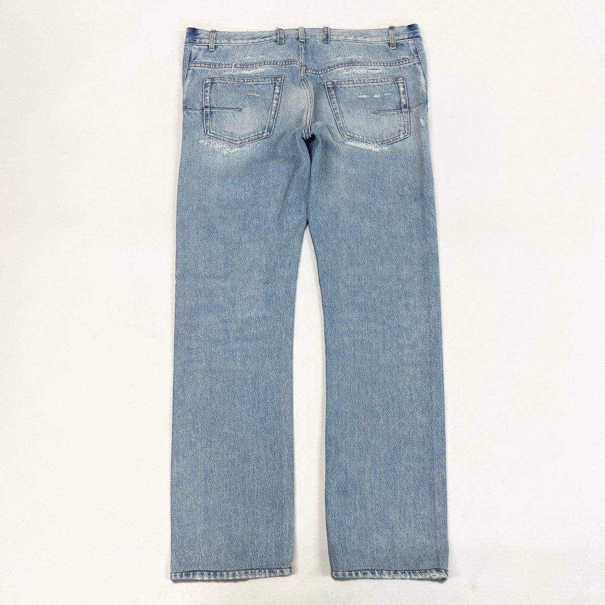 Dior Kris Van Assche Era Repair Denim Pants Light Blue Cotton 32 — view 2