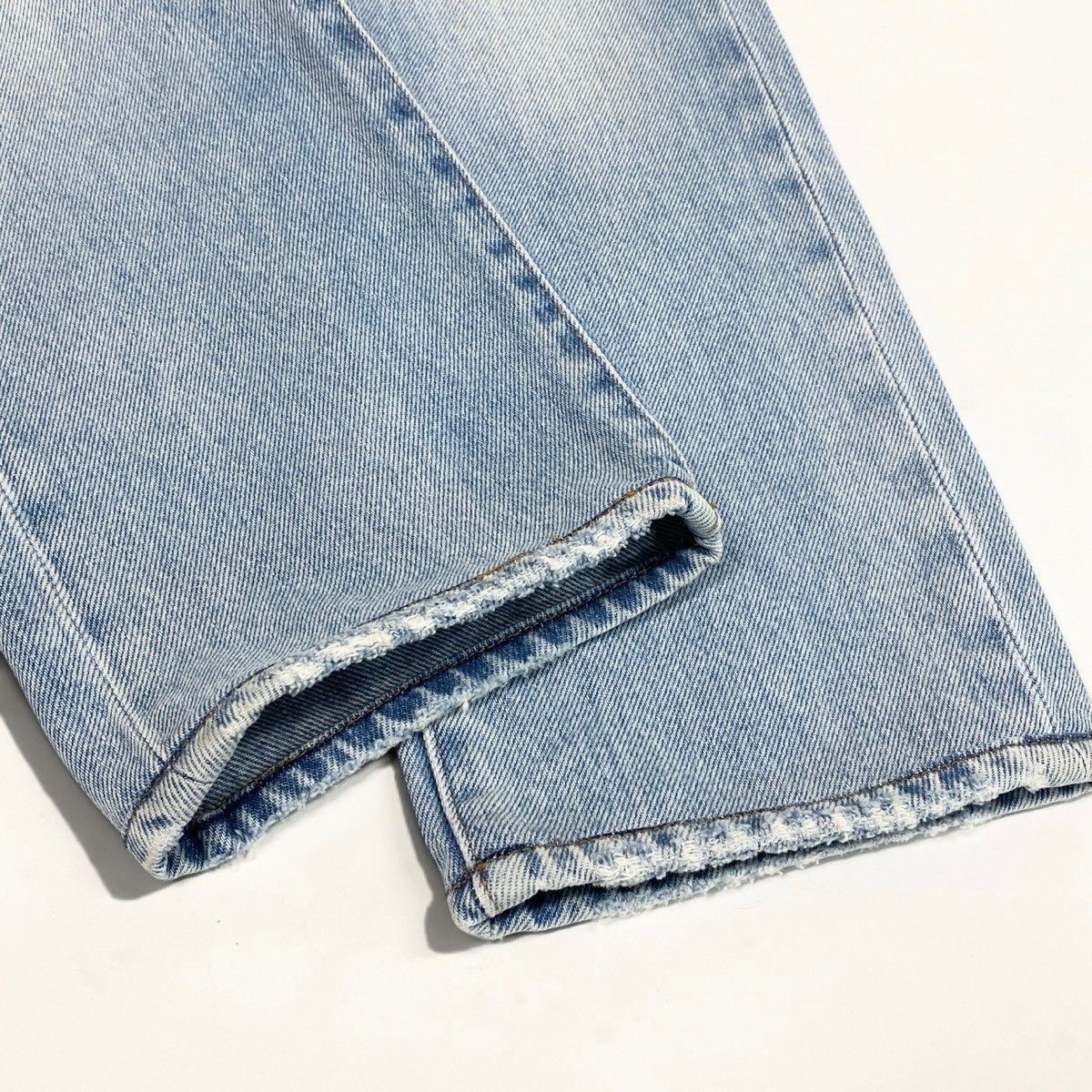 Dior Kris Van Assche Era Repair Denim Pants Light Blue Cotton 32 — view 5