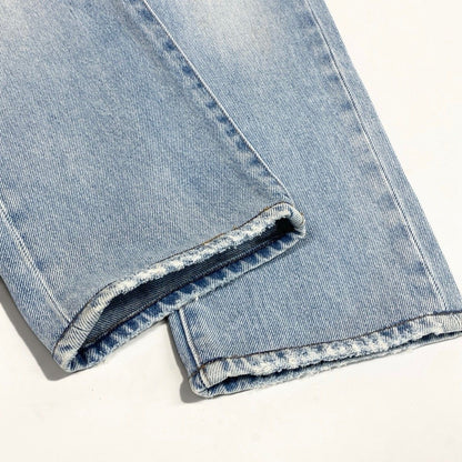 Dior Kris Van Assche Era Repair Denim Pants Light Blue Cotton 32 — view 5
