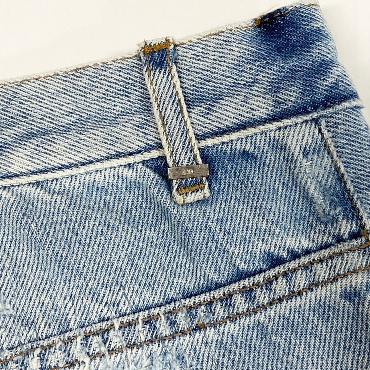 Dior Kris Van Assche Era Repair Denim Pants Light Blue Cotton 32 — view 7