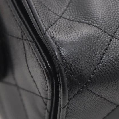 Chanel 25 Mini Black Caviar Leather Shoulder Bag — view 5