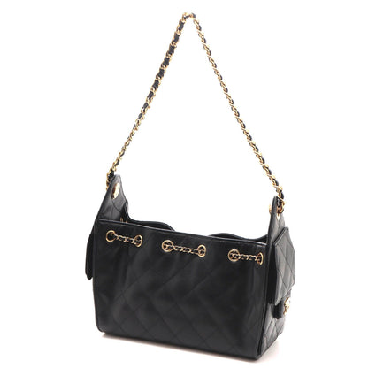 Chanel 25 Mini Black Caviar Leather Shoulder Bag — view 2