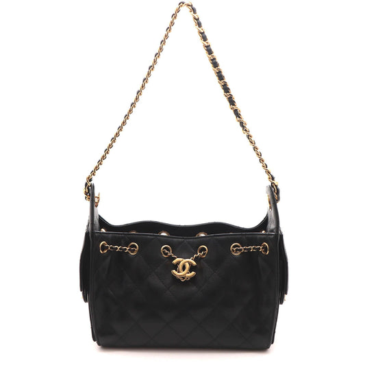 Chanel 25 Mini Black Caviar Leather Shoulder Bag