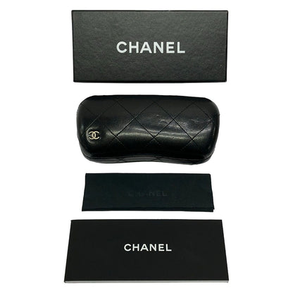 Chanel Sunglasses Black White Ribbon CC Logo Eyewear — view 5
