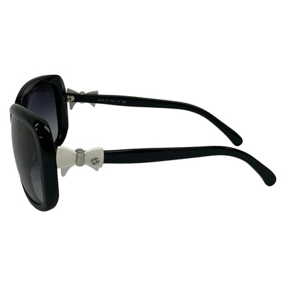 Chanel Sunglasses Black White Ribbon CC Logo Eyewear — view 2