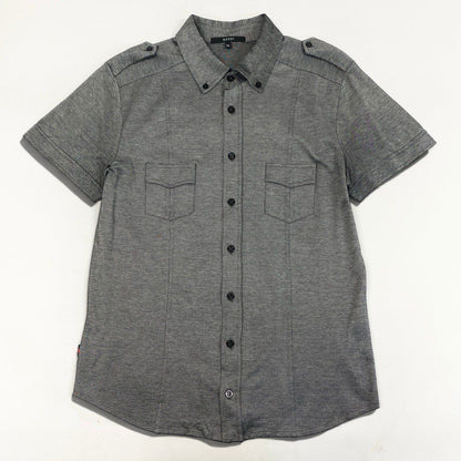 Gucci Sherry Line Short Sleeve Shirt Polo Gray Cotton XL — view 2