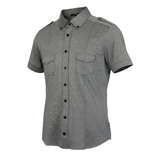 Gucci Sherry Line Short Sleeve Shirt Polo Gray Cotton XL