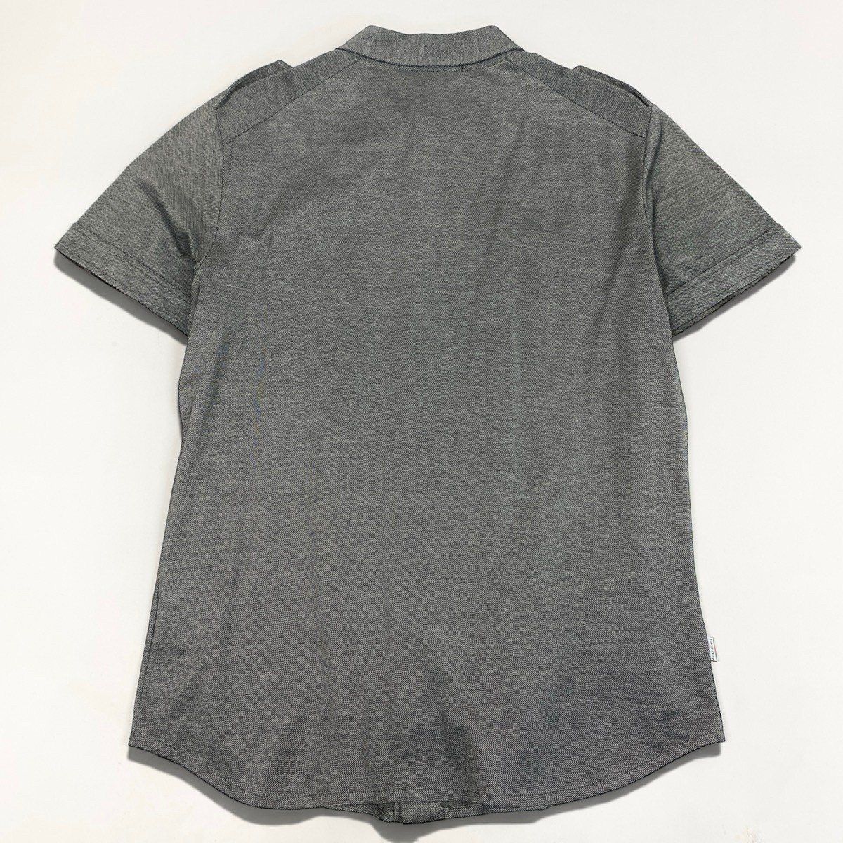 Gucci Sherry Line Short Sleeve Shirt Polo Gray Cotton XL — view 3
