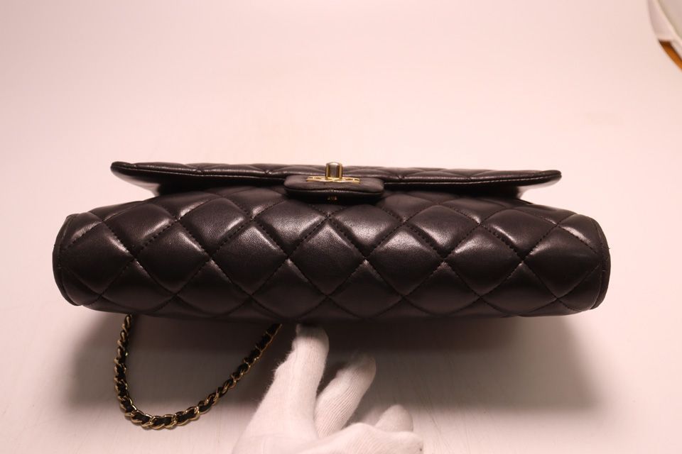 Chanel Quilted Lambskin Chain Shoulder Bag — view 3