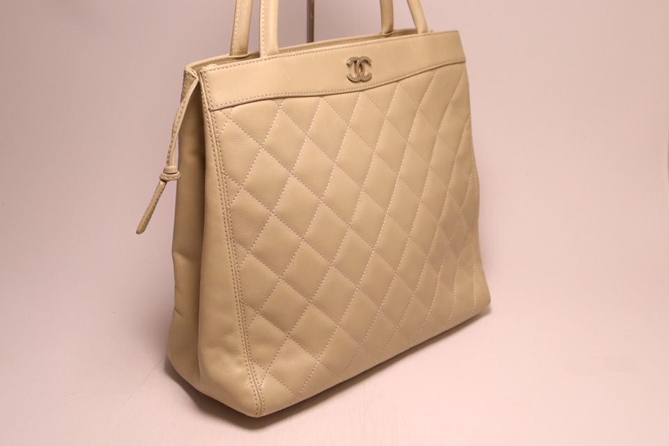 Chanel Quilted Lambskin Tote Bag — view 4