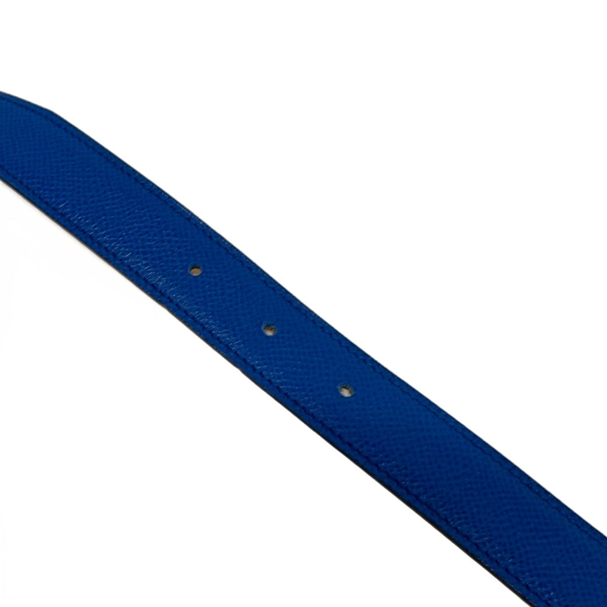 Hermes Belt 65 Blue Yellow Harp Gold Leather — view 6