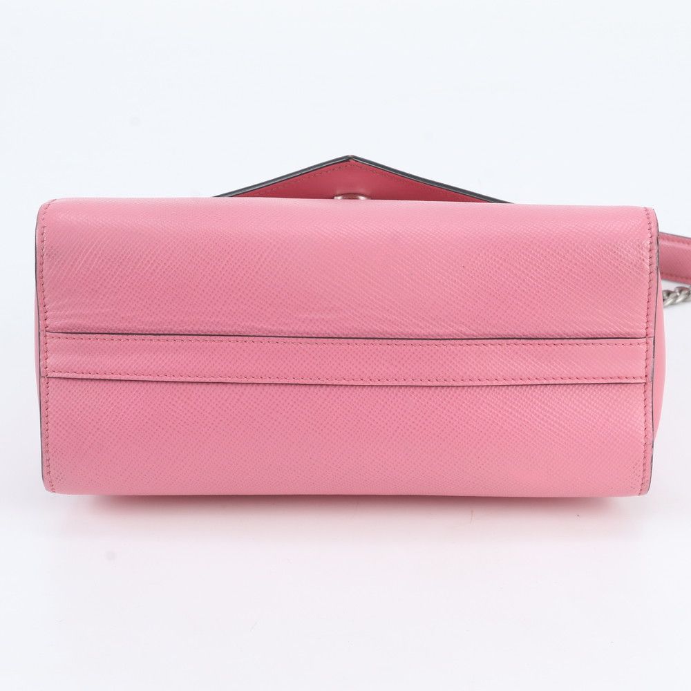 Prada Saffiano Leather 2-Way Chain Shoulder Bag Crossbody Hand — view 7