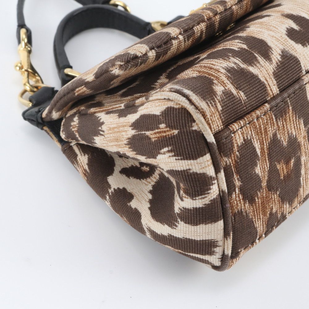 Dolce & Gabbana D&G Sicily Leopard Leather 2-Way Shoulder Bag — view 7