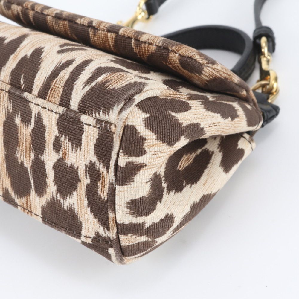 Dolce & Gabbana D&G Sicily Leopard Leather 2-Way Shoulder Bag — view 5